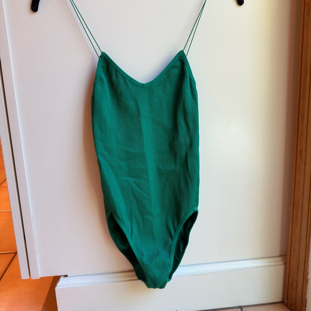 Urban Outfitters Free People Style Green Fall Bodysuit